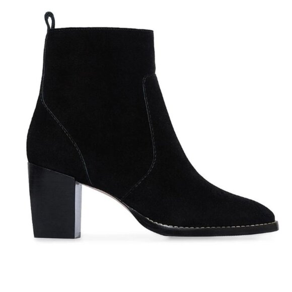 NEW BERNARDO Made In Brazil Suede Norwich Booties in black for women 725 8j4 - Picture 1 of 8